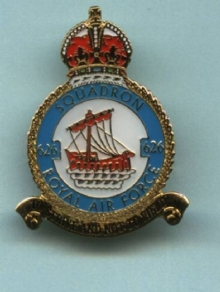 626 SQN OFFICIAL CREST PIN BADGE