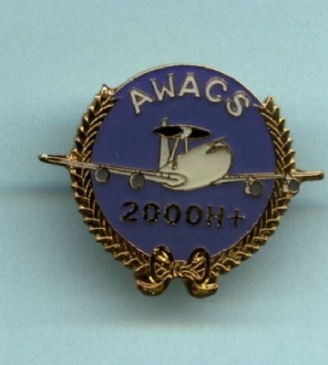 AWACS 2000 HRS+ PIN BADGE
