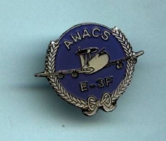 AWACS E-3F PIN BADGE
