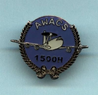 AWACS 1500 HRS PIN BADGE
