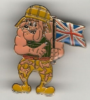 BRITISH BULLDOG PIN BADGE