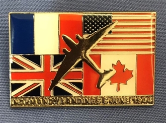 D-DAY NORMANDY LANDINGS PIN BADGE