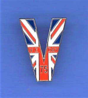 VE DAY 'V ' PIN