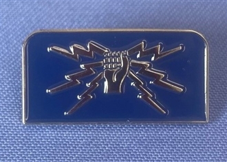 FIST & SPARKS PIN BADGE