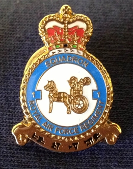 1 SQN RAF REGIMENT CREST PIN
