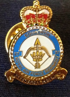 27 SQN RAF REGIMENT CREST PIN