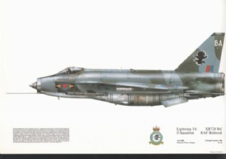 85 LIGHTNING F 6 (CAMO) SQN PRINT