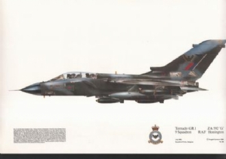 86 TORNADO GR 1 SQN PRINT