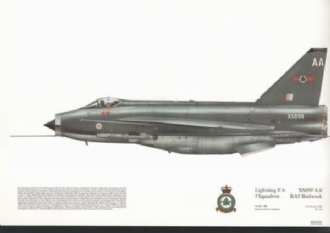 116 LIGHTNING F 6 (DK GREY) SQN PRINT