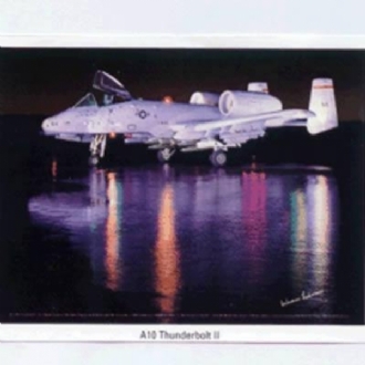 A-10 THUNDERBOLT II SILVER REFLECTION POSTER