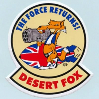 DESERT FOX (THE FORCE RETURNS) RAF STICKER