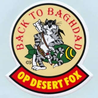 DESERT FOX (BACK TO BAGHDAD) USN STICKER