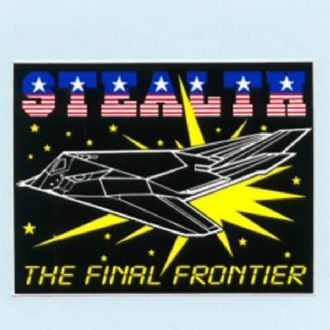 F-117 FINAL FRONTIER STEALTH STICKER