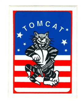 F-14 TOMCAT SQUARE STICKER