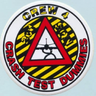 201 SQUADRON CREW 4 - CRASH TEST DUMMIES STICKER