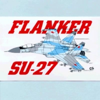 SU-27 FLANKER STICKER