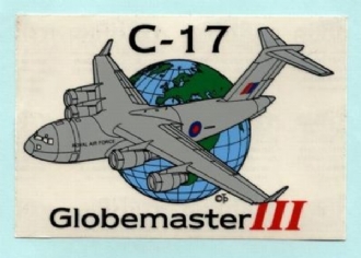 C-17 GLOBEMASTER CLEAR VINYL STICKER