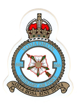 616 SQN CREST RAUXAF STICKER