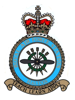 RAF HALTON CREST STICKER