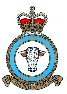 RAF HEREFORD CREST STICKER