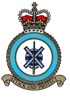 RAF LEUCHARS CREST STICKER