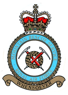 RAF MOUNTAIN RESCUE CREST STICKER