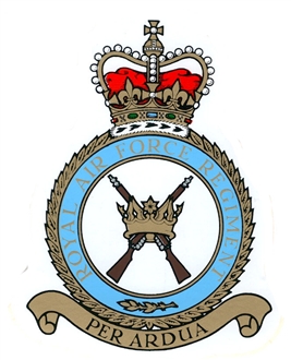 RAF REGIMENT CREST STICKER