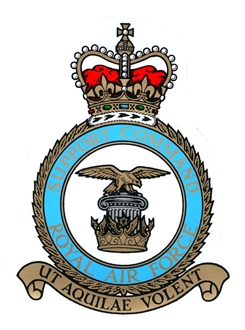 RAF SUPPORT CMD CREST STICKER