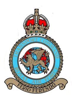RAF TRANSPORT CMD CREST STICKER