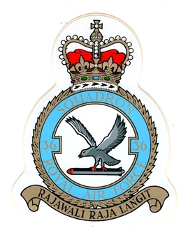 36 SQN CREST STICKER