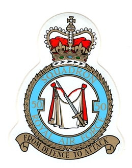 50 SQN CREST STICKER