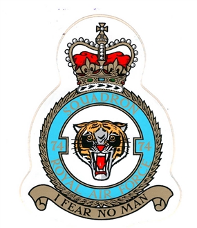 74 SQN CREST STICKER