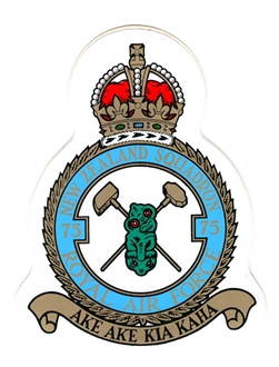 75 SQN CREST STICKER