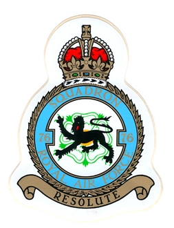 76 SQN CREST STICKER