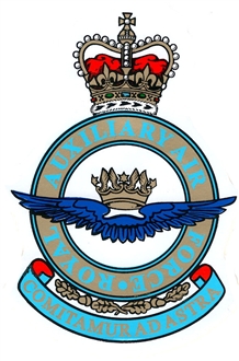 ROYAL AUXILIARY AIR FORCE CREST STICKER