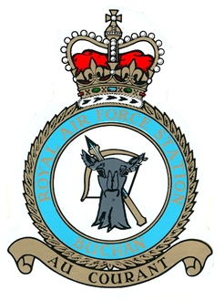 RAF BUCHAN CREST STICKER