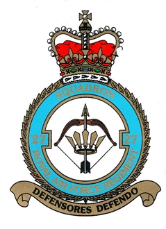 27 SQN RAF REGIMENT CREST STICKER
