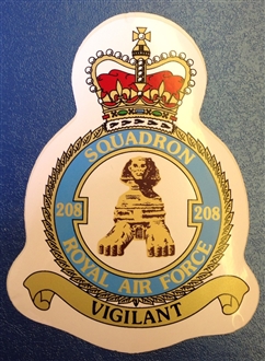 208 SQUADRON STICKER