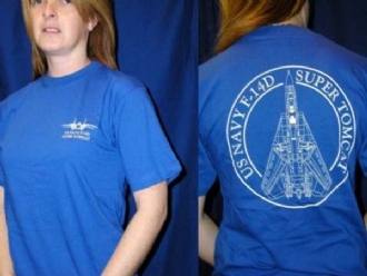F-14 PRINTED 2 SIDED T SHIRT