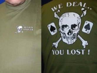 DEVILS ANGELS PRINTED T SHIRT