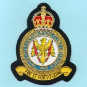 TELECOMMS FLYING UNIT GOLD WIRE BADGE