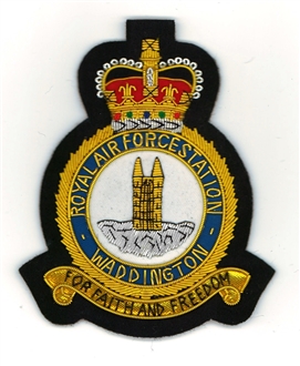 RAF WADDINGTON GOLD WIRE BADGE