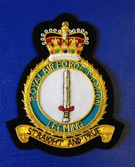 RAF LEEMING GOLD WIRE BADGE